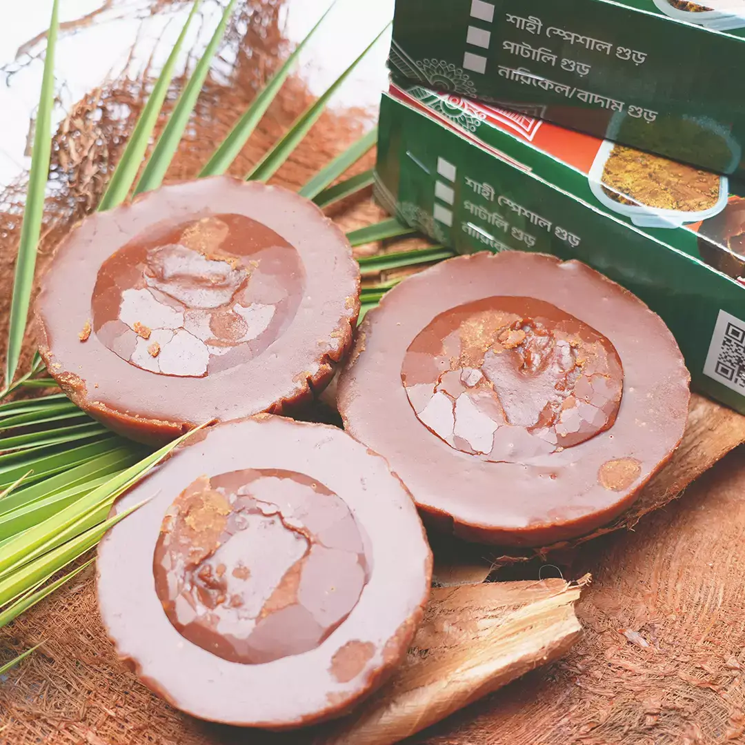 খেজুর গুড় (গোল পাটালি) | Date jaggery (round paste)